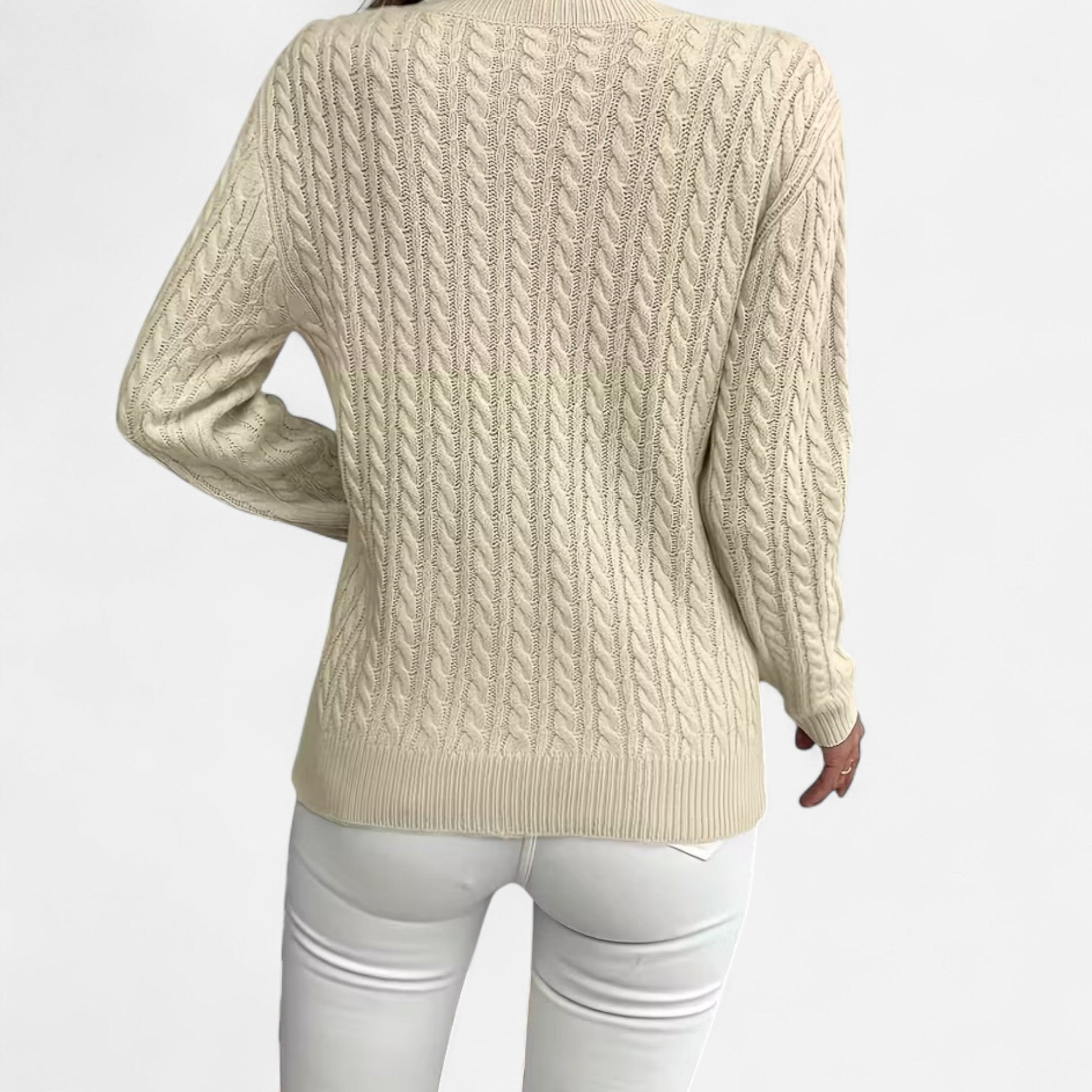 Dorevelle | Women's Cozy Casual Round-Neck Sweater for Effortless Style