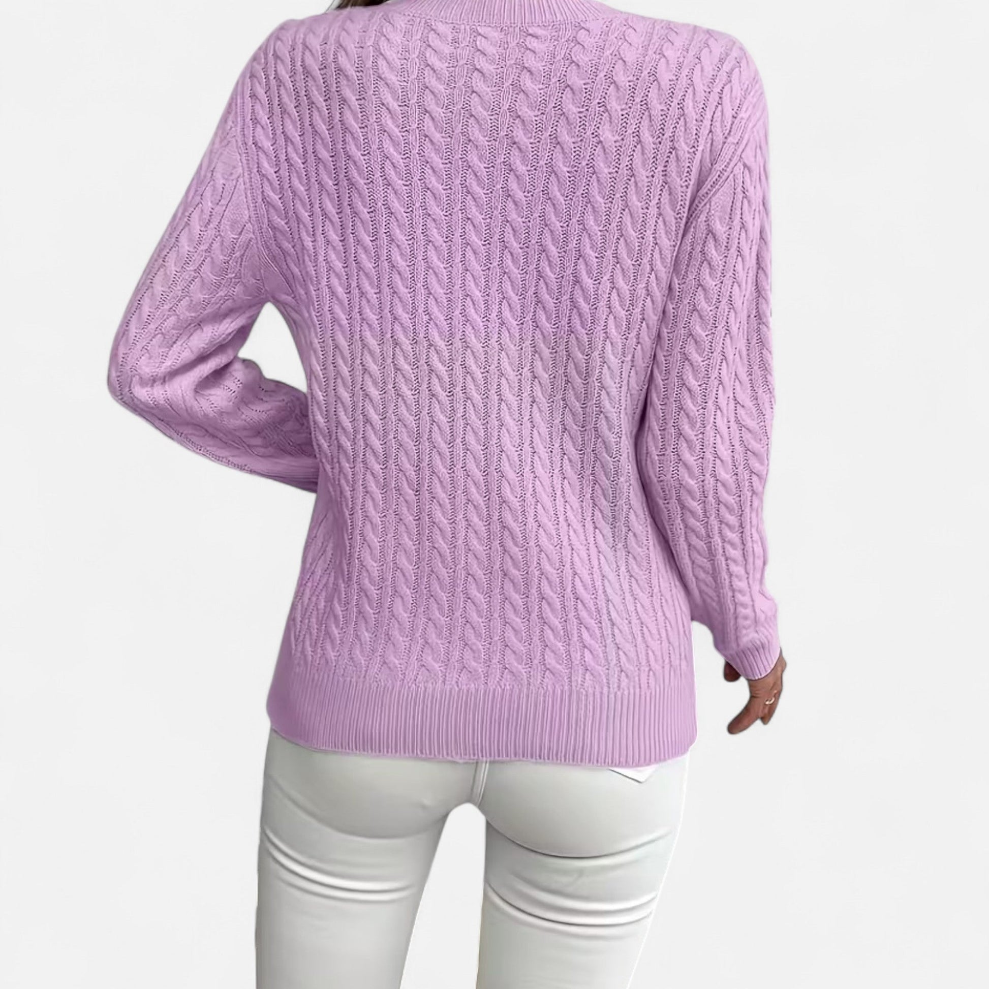 Dorevelle | Women's Cozy Casual Round-Neck Sweater for Effortless Style