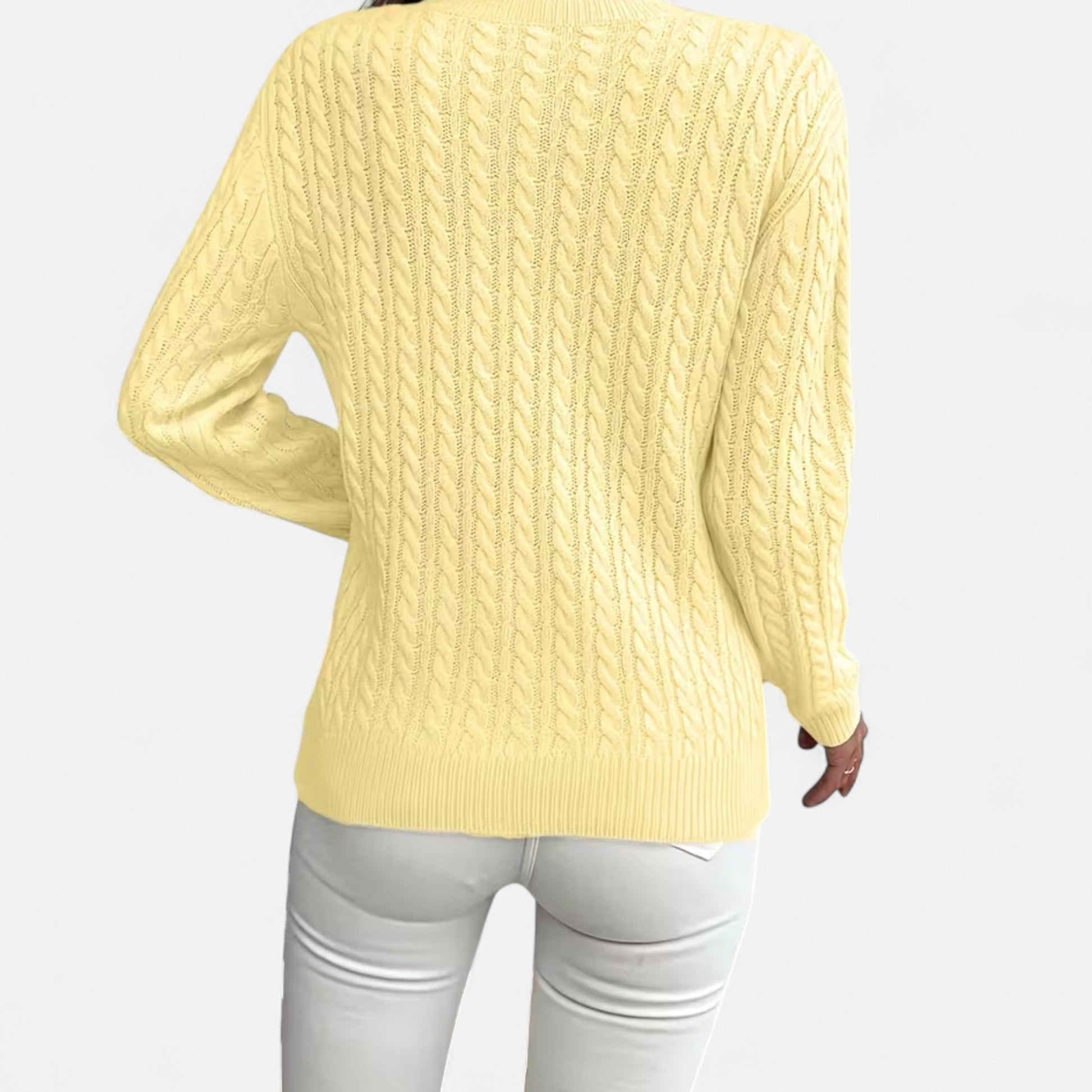 Dorevelle | Women's Cozy Casual Round-Neck Sweater for Effortless Style