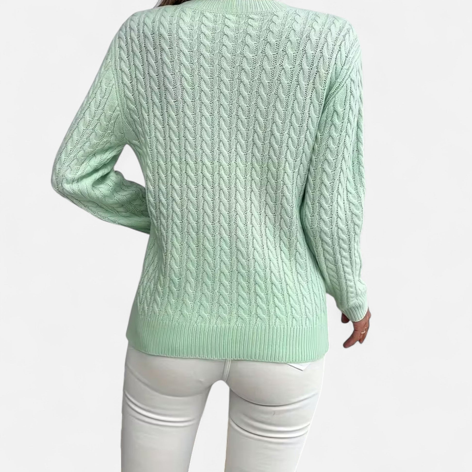 Dorevelle | Women's Cozy Casual Round-Neck Sweater for Effortless Style