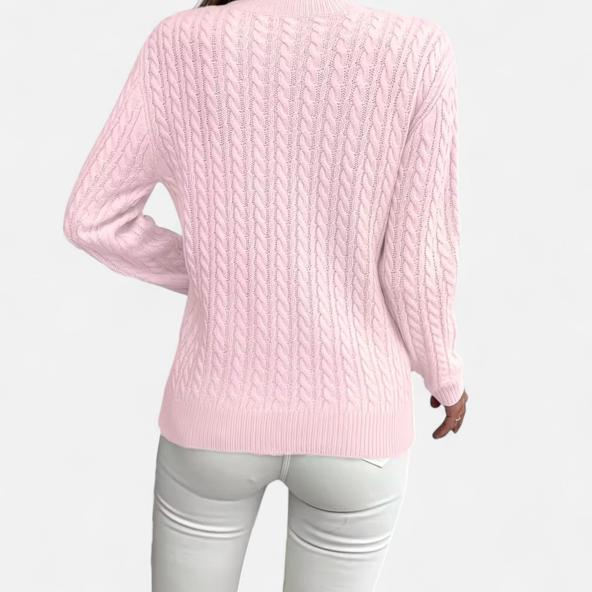 Dorevelle | Women's Cozy Casual Round-Neck Sweater for Effortless Style