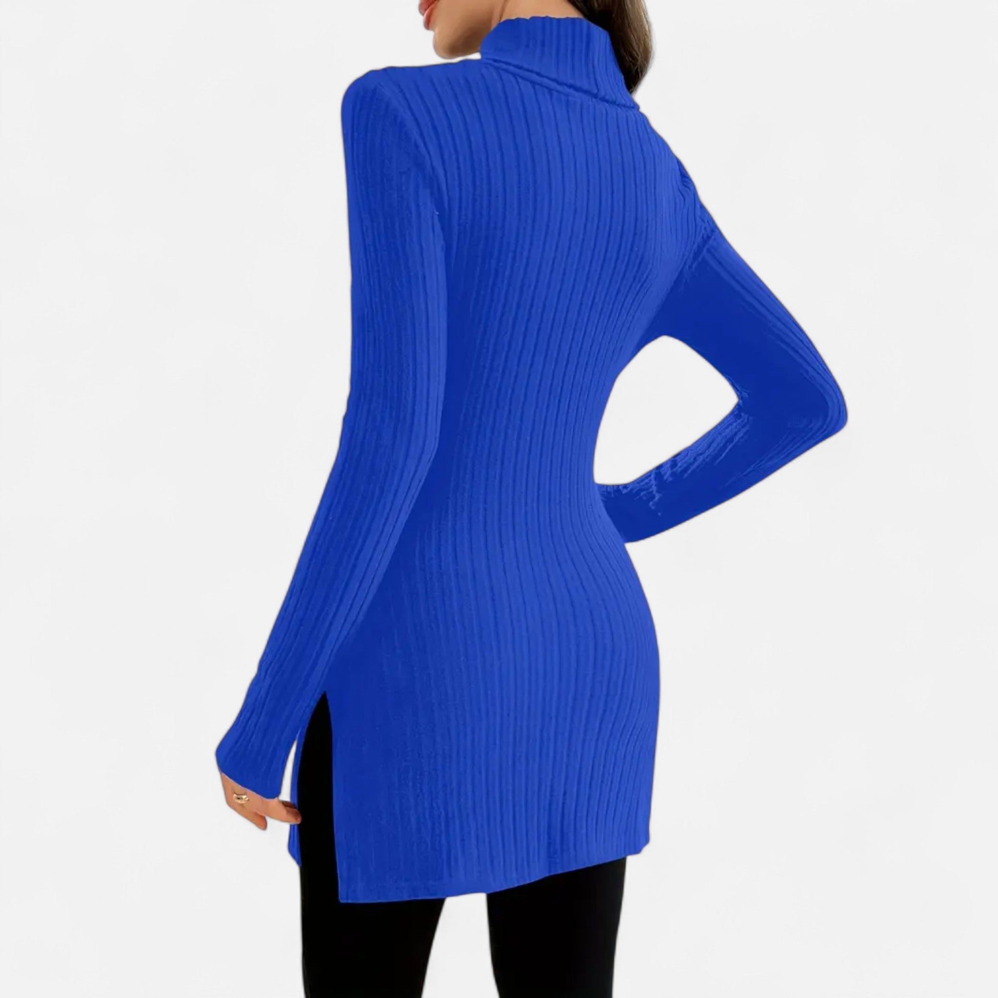 Dorevelle | Femmes Pull-Over en Maille Ribbée – Élégant Col Haut pour un Style Sophistiqué