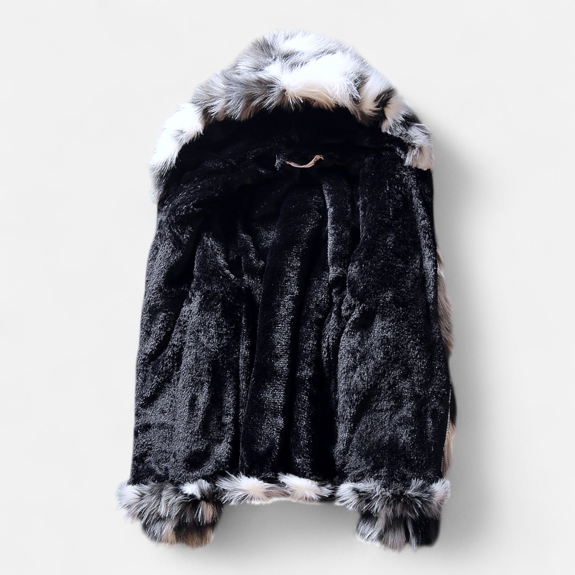 Dorevelle | Men’s Hooded Fur Jacket – Winter Heritage Warmth