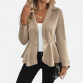Dorevelle Damen Samtlederjacke – Eleganter Büroklassiker für einen stilvollen Look