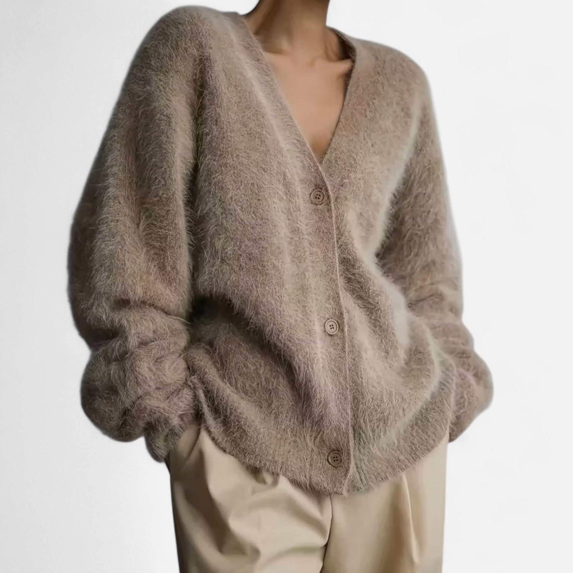 Dorevelle Women's Cozy V-Neck Cardigan for Effortless Style