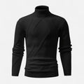 Dorevelle Men’s Cozy Rib-Knit Turtleneck Sweater for Stylish Warmth