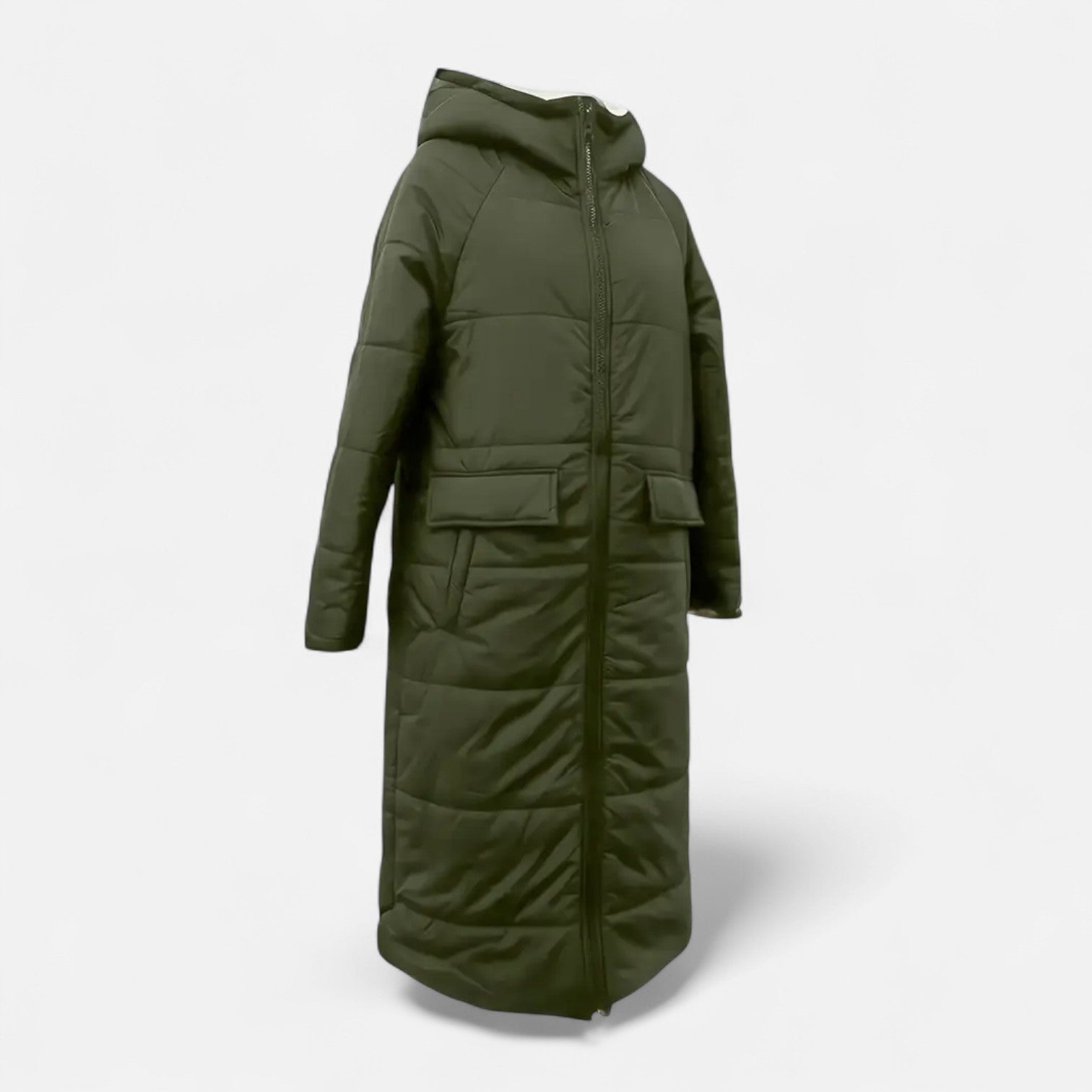 Dorevella | Women’s Long Padded Coat – Fleece Winter Elegance