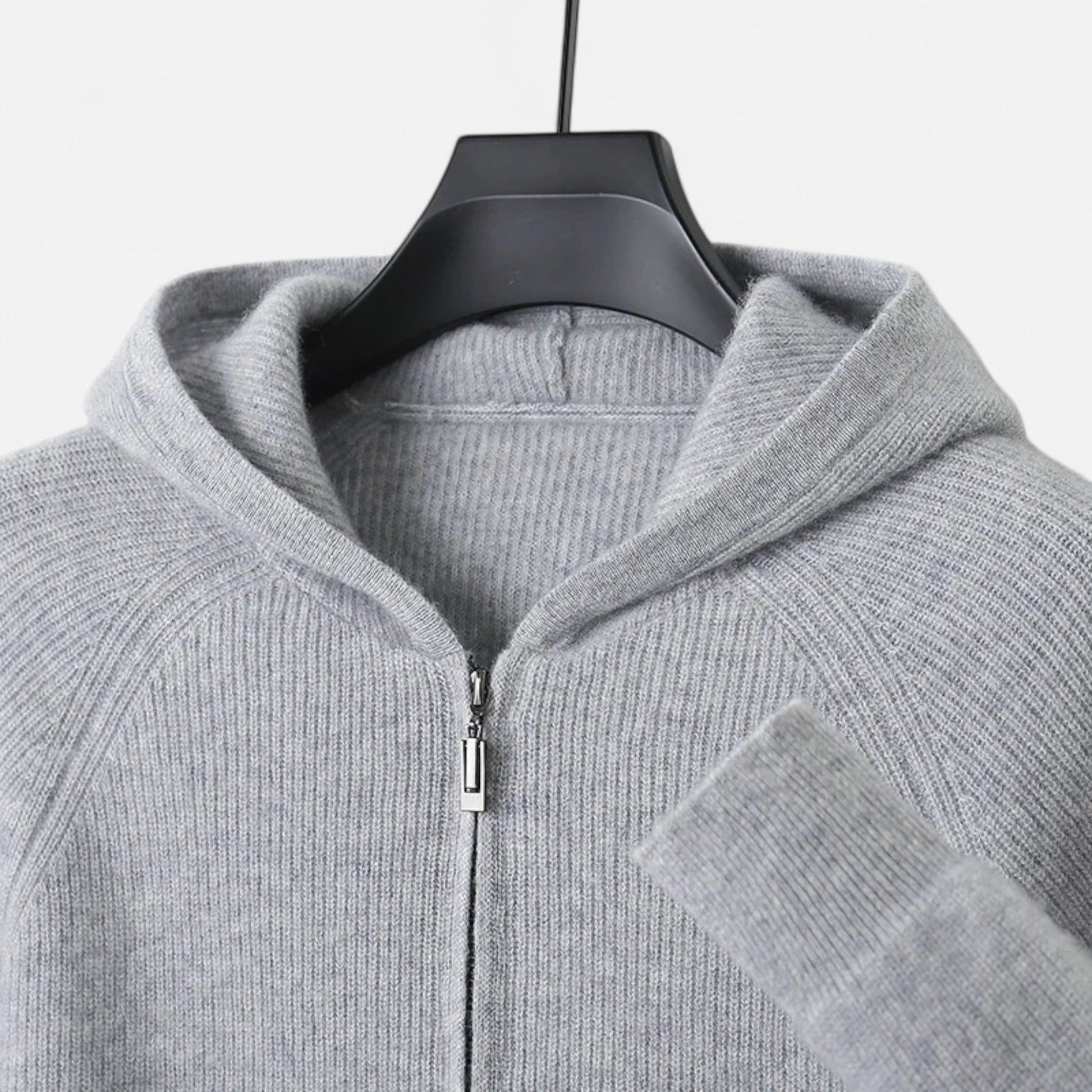 Dorevelle | Herren Zipper-Hoodie aus Heritage Merino Wolls Signatur-Design