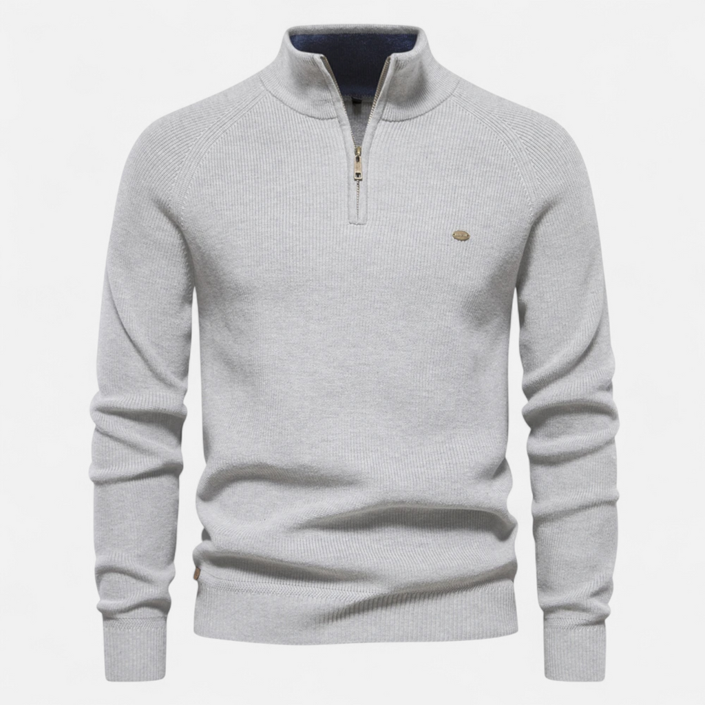 Dorevelle | Herren Baumwoll-Reißstrickpullover – Elegante Strickmode für die Saison