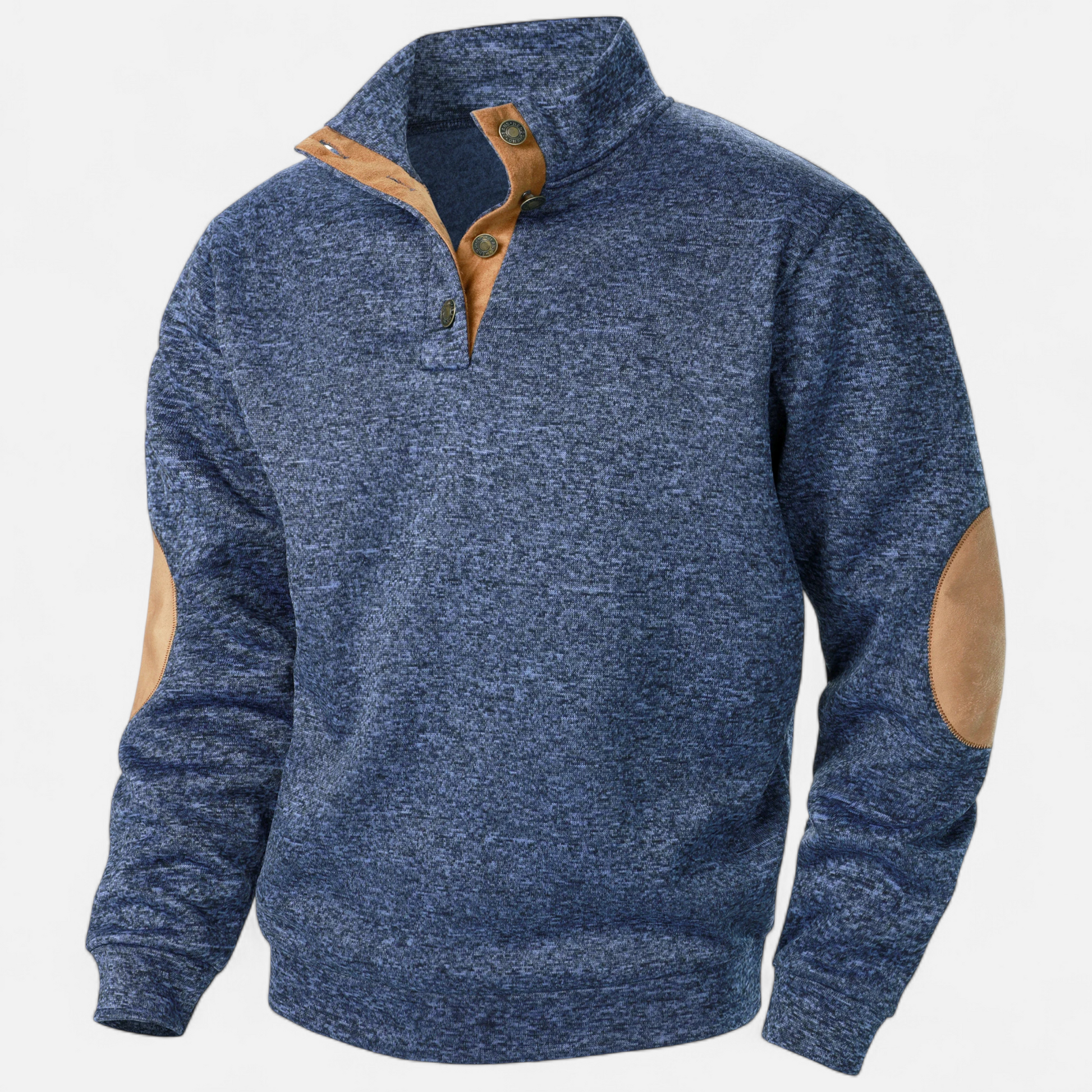 Dorevelle Men’s Knitted Sweater with Stand Collar – Elegant Heritage Style for Timeless Comfort
