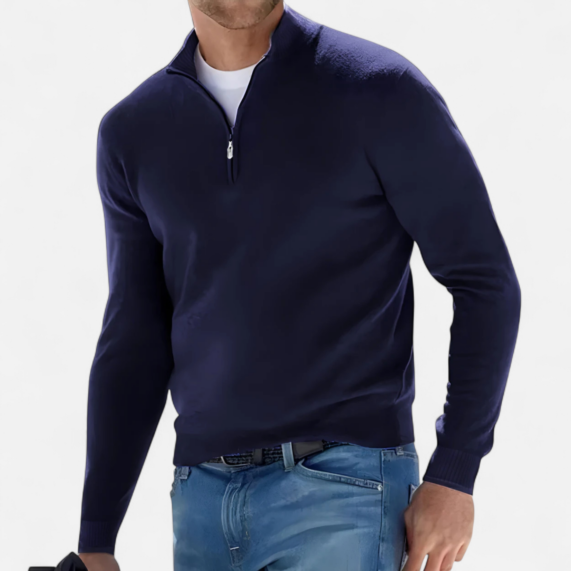 Dorevelle | Herren-Halbzip-Pullover – Elegante Heritage-Strickware