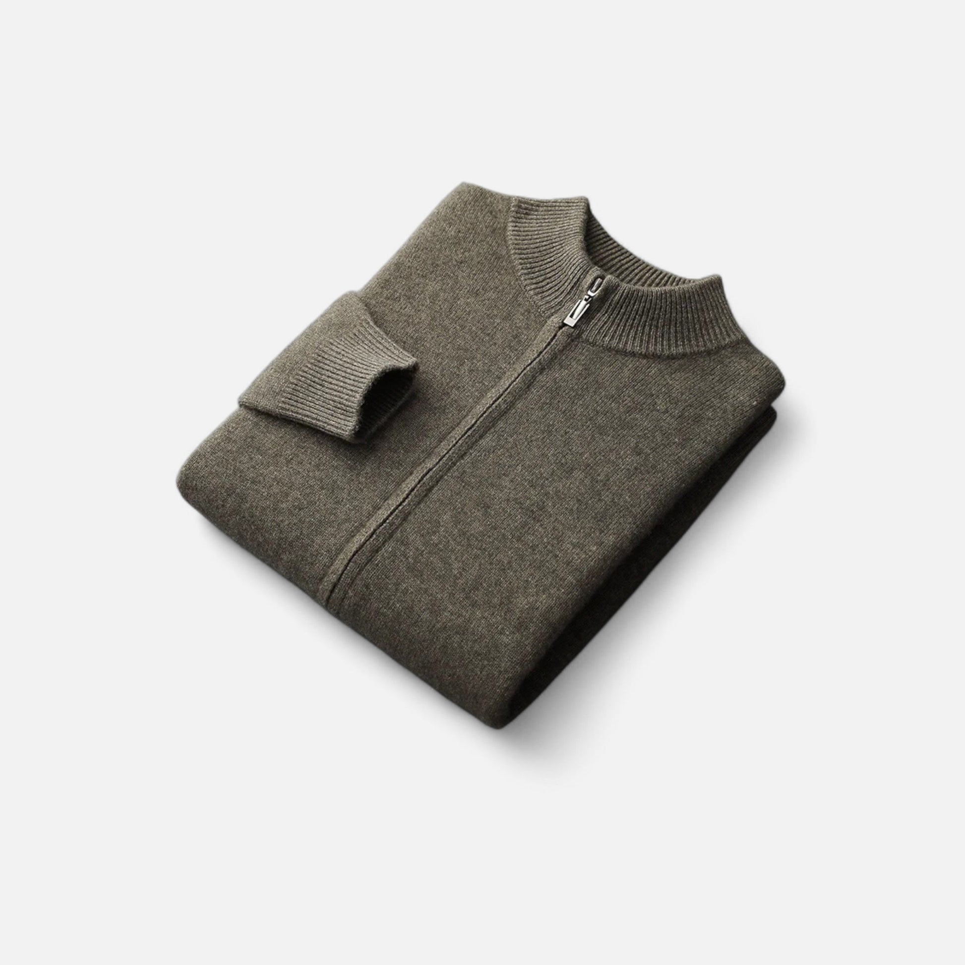 Dorevelle Men’s Zipped Sweater in Heritage Merino Knit – Stylish Warmth for Everyday Comfort