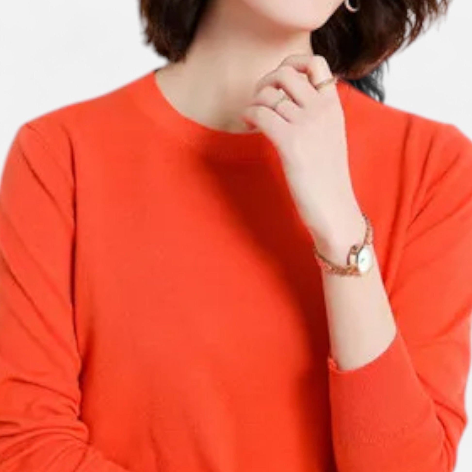 Dorevelle | Damen Merino-Wollpullover – Zeitlose O-Ausschnitt Eleganz