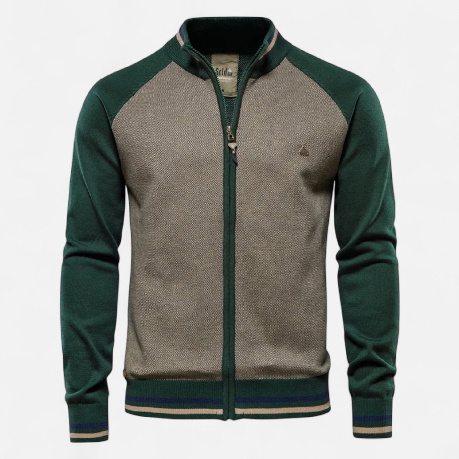 Dorevelle Herren Reißverschluss-Sweater – Hochwertiger Heritage Baumwollstrick