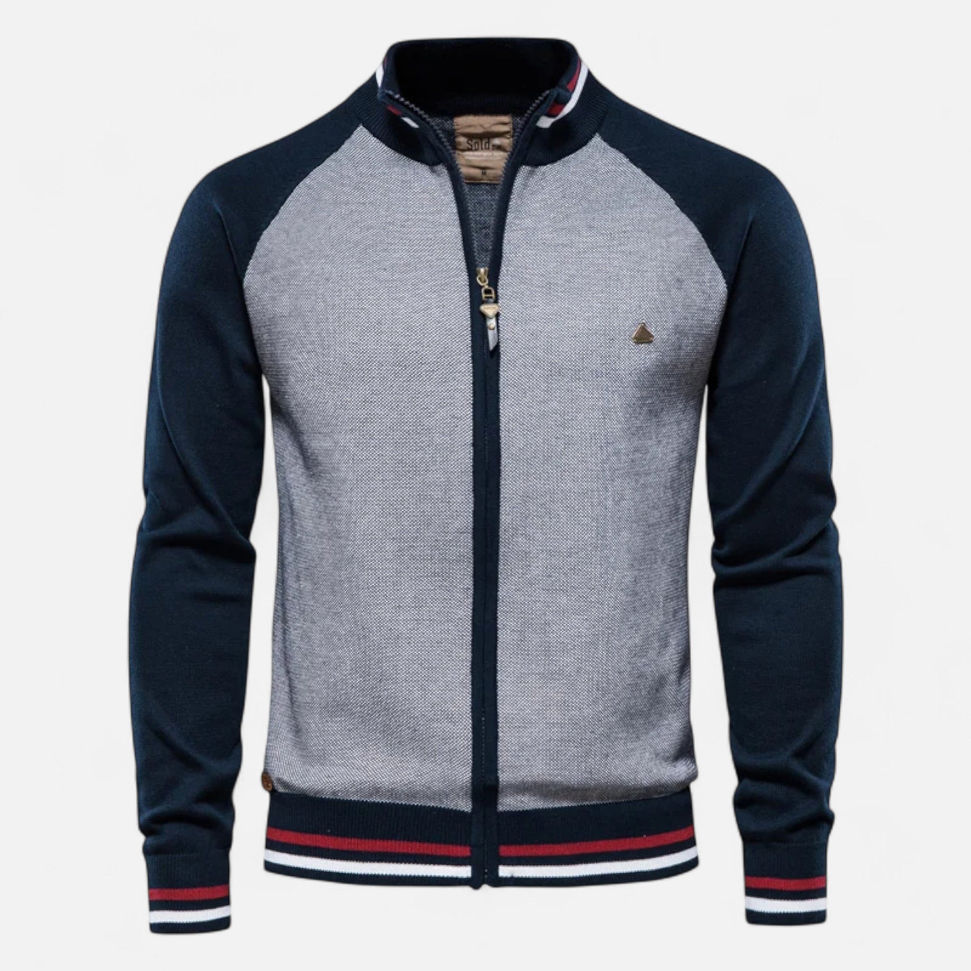 Dorevelle Herren Reißverschluss-Sweater – Hochwertiger Heritage Baumwollstrick
